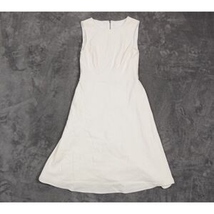 MIKAEL AGHAL Dress Size 2 Off White Sleeveless Cocktail Party Stretch READ Lined